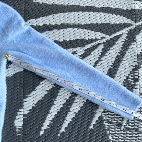 Dazy Light Blue Sweater with Gold Buttons - Picture 7 of 8